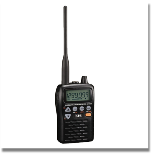AOR-MINI RECEIVER
Handheld radio covers 100 kHz to 1300 MHz (less cellular) in: Wide FM, Narrow FM and AM modes. 1000 Alpha memories in 10 banks are supplied. Bandwidths are: FM-N/AM 15 kHz, FM-Wide 220 kHz (-6 dB). 2.4 x 3.7 x 0.9 inches 7.4 oz. SMA type antenna. AOR-MINI RECEIVER
Handheld radio covers 100 kHz to 1300 MHz (less cellular) in: Wide FM, Narrow FM and AM modes. 1000 Alpha memories in 10 banks are supplied. Bandwidths are: FM-N/AM 15 kHz, FM-Wide 220 kHz (-6 dB). 2.4 x 3.7 x 0.9 inches 7.4 oz. SMA type antenna.